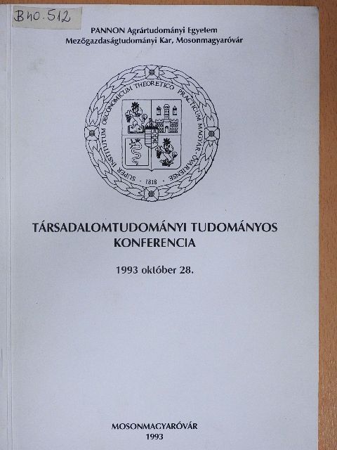 Hajdú P. - Társadalomtudományi tudományos konferencia [antikvár]