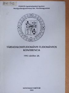 Hajdú P. - Társadalomtudományi tudományos konferencia [antikvár]