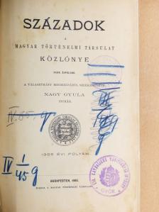 A. C. Sturdza - Századok 1905/1-10. [antikvár]