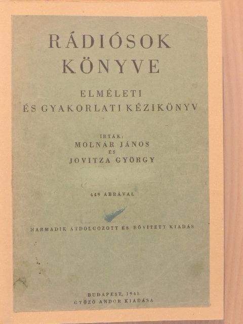 Jovitza György - Rádiósok könyve [antikvár]