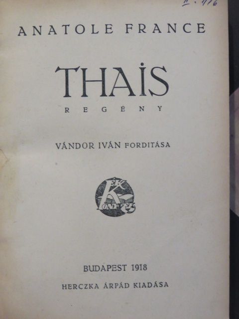 Anatole France - Thais [antikvár]
