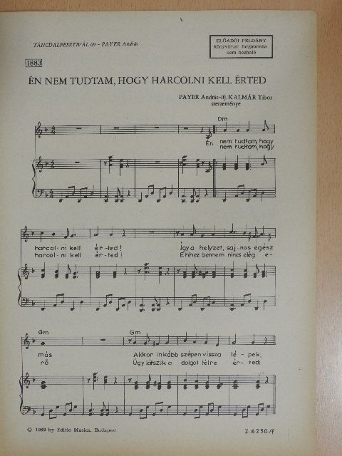 Ifj. Kalmár Tibor - Én nem tudtam, hogy harcolni kell érted [antikvár]