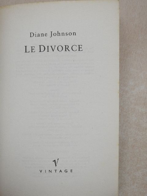 Diane Johnson - Le Divorce [antikvár]