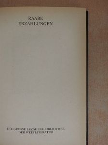 Wilhelm Raabe - Erzählungen [antikvár]