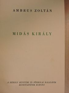 Ambrus Zoltán - Midás király [antikvár]