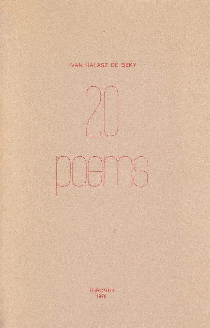 Béky-Halász Iván - 20 Poems (dedikált) [antikvár]