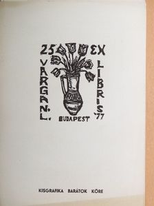 Varga Nándor Lajos 25 ex libris '77 [antikvár]