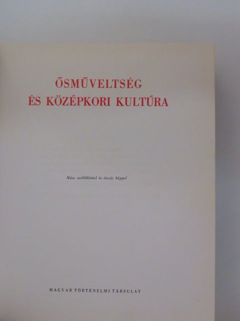 Mendöl Tibor - Magyar Művelődéstörténet 1. [antikvár]