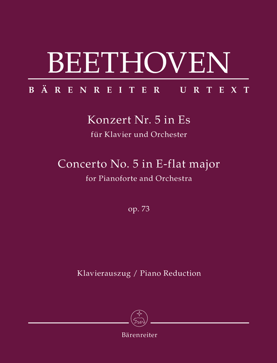 BEETHOVEN - KONZERT NR.5 IN ES FÜR KLAVIER UND ORCHESTER OP.73. KLAVIERAUSZUG + PIANOFORTE STIMME