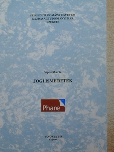 Dr. Sipos Márta - Jogi ismeretek [antikvár]