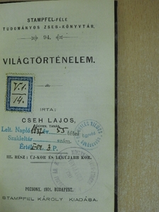 Cseh Lajos - Világtörténelem III. [antikvár]