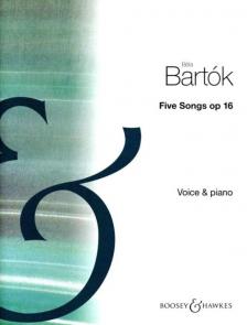 BARTÓK - FIVE SONGS OP.16 FOR VOICE & PIANO