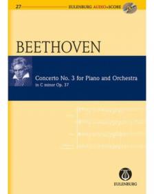 BEETHOVEN - CONCERTO NO.3 FOR PIANO AND ORCHESTRA IN C MINOR OP.37 POCKET SCORE + CD