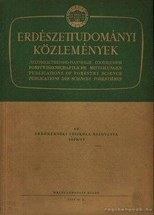 Pankotai Gábor - Erdészettudományi Közlemények 1959 No.2. [antikvár]