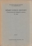 Oszter Gáborné - Német nyelvi jegyzet II. rész [antikvár]
