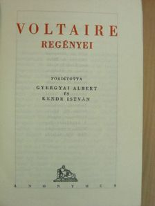 Voltaire - Voltaire regényei [antikvár]