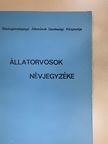 Állatorvosok névjegyzéke 1971. [antikvár]