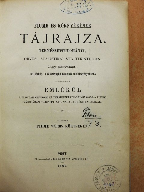 Fiume és környékének tájrajza [antikvár]