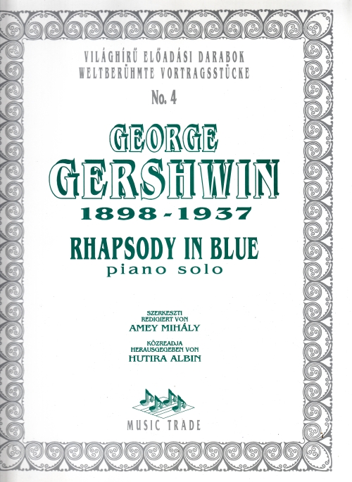 GERSHWIN - RHAPSODY IN BLUE FOR PIANO SOLO