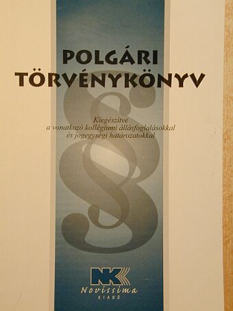 Polgári törvénykönyv [antikvár]