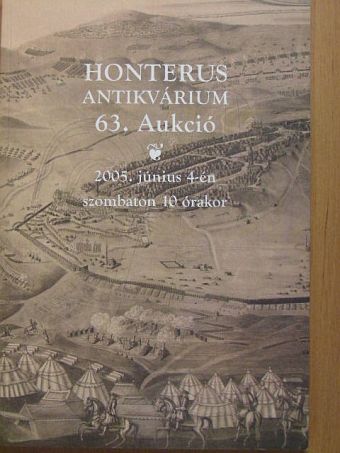 Honterus Antikvárium 63. Aukció [antikvár]