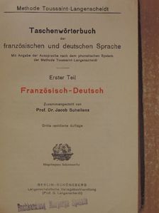 Taschenwörterbuch der französischen und deutschen Sprache I. [antikvár]