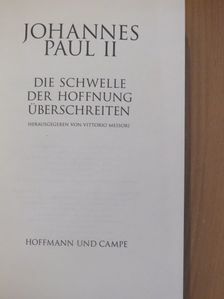 Die schwelle der Hoffnung Überschreiten [antikvár]