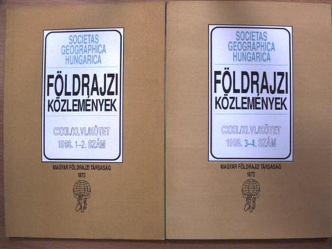 Bora Gyula - Földrajzi közlemények 1998/1-4. [antikvár]
