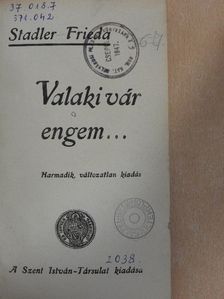 Stadler Frieda - Valaki vár engem... [antikvár]