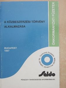 Dr. Mezei Imre - A közbeszerzési törvény alkalmazása [antikvár]