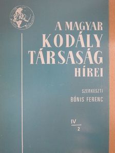 Fodor András - A Magyar Kodály Társaság Hírei 1981/2. [antikvár]