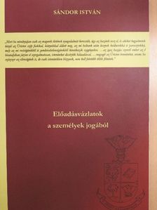 Dr. Sándor István - Előadásvázlatok a személyek jogából [antikvár]