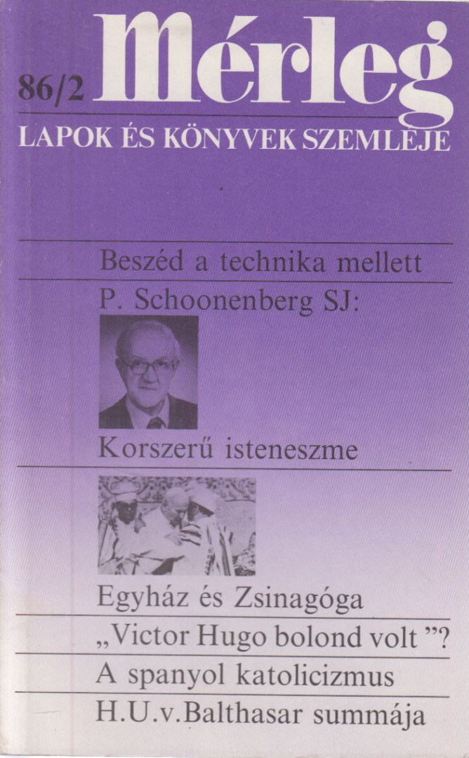 Boór János (főszerk.) - Mérleg 1986/2. [antikvár]