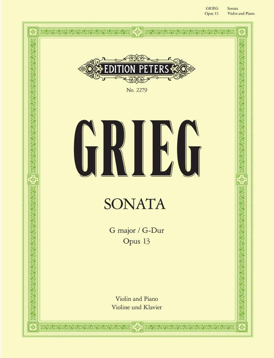 GRIEG - SONATE G-DUR OP.13 FÜR VIOLINE UND KLAVIER URTEXT (FINN BENESTAD)