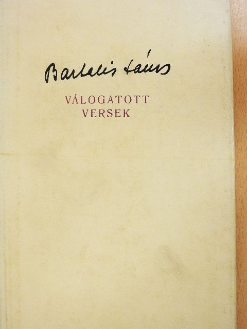 Bartalis János - Válogatott versek [antikvár]