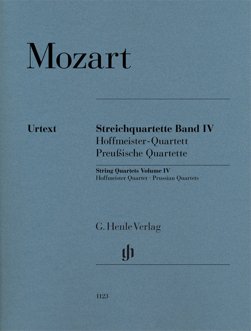 MOZART, W,A, - STREICHQUARTETTE BAND IV. (HOFFMEISTER-QUARTETT, PREUßISCHE QUARTETTE) (W-D SEIFFERT)