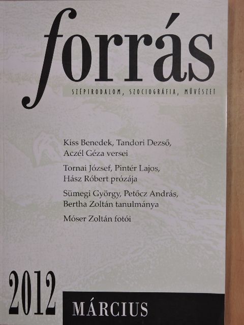Aczél Géza - Forrás 2012. március [antikvár]