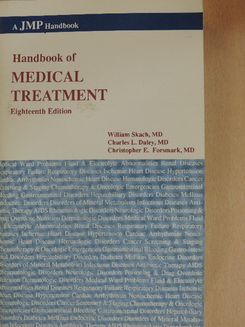 Greg Fitz - Handbook of Medical Treatment [antikvár]
