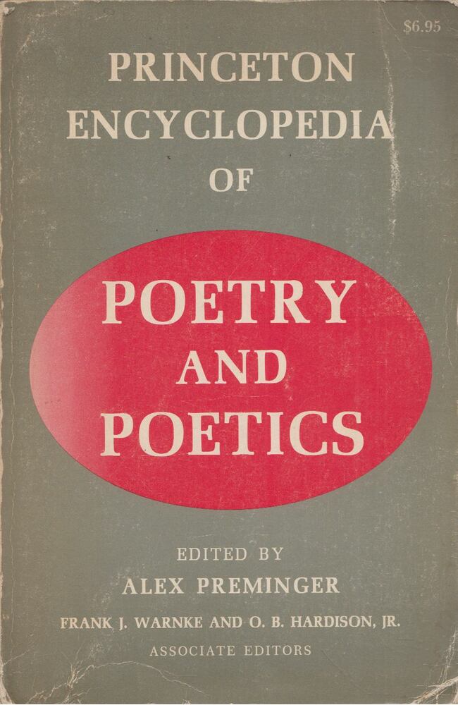 Alex Preminger, Frank J. Warnke, O. B. Hardison - Princeton Encyclopaedia of Poetry and Poetics [antikvár]
