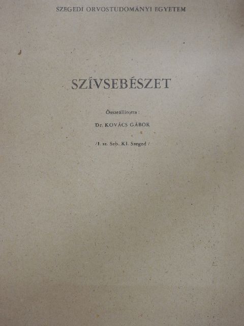 Szívsebészet [antikvár]