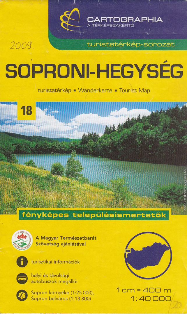 Cartographia Kiadó - Soproni-hegység turistatérkép 1:40000 [antikvár]