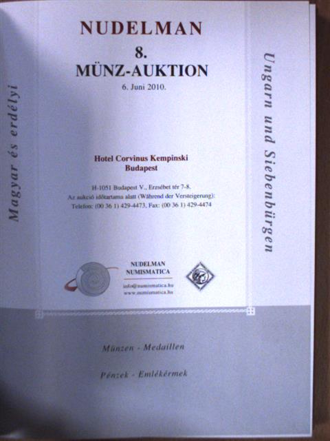 Nudelman 8. Münz-Auktion 06. Juni 2010 [antikvár]