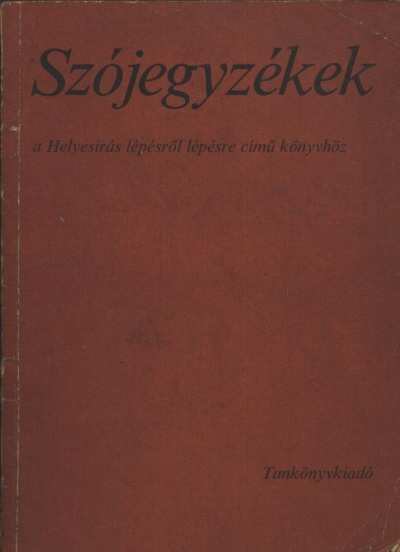 Stenczer Ferenc - Helyesírási szójegyzék [antikvár]