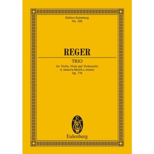 REGER - TRIO FOR VIOLIN, VIOLA AND CELLO A MINOR OP.77b POCKET SCORE