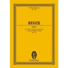 REGER - TRIO FOR VIOLIN, VIOLA AND CELLO A MINOR OP.77b POCKET SCORE