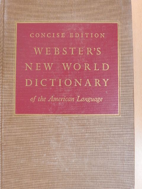 Webster's New World Dictionary of the American Language [antikvár]