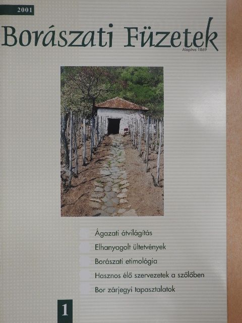 Borászati Füzetek 2001/1. [antikvár]