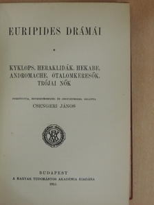 Euripides - Euripides drámái II. [antikvár]