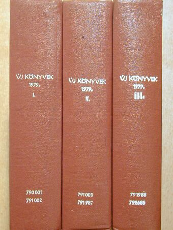 Új könyvek 1979. I-III. [antikvár]