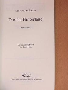 Erich Hackl - Durchs Hinterland [antikvár]